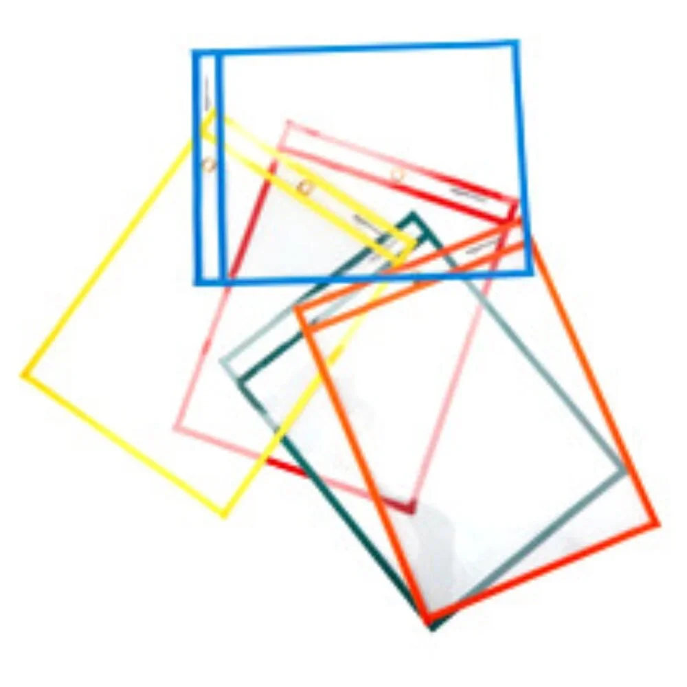 NWT~Office Depot Reusable Dry-Erase Pockets, 10